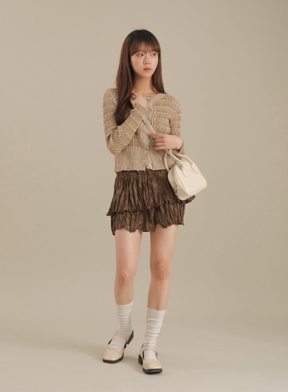Ruffle Tier Mini Skirt J17