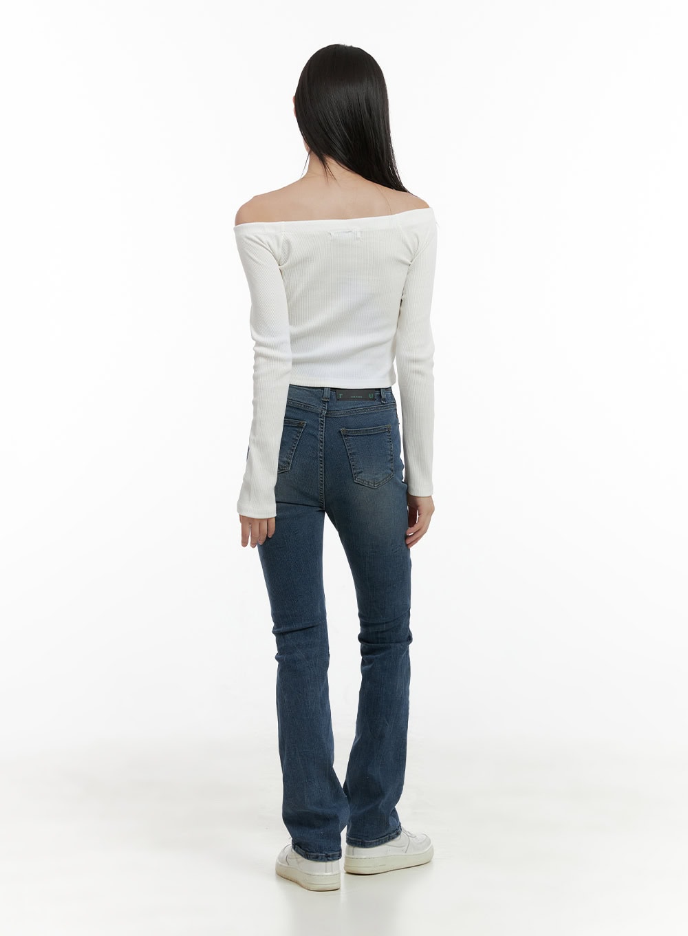 Pixie Slim Washed Bootcut Jeans CG427