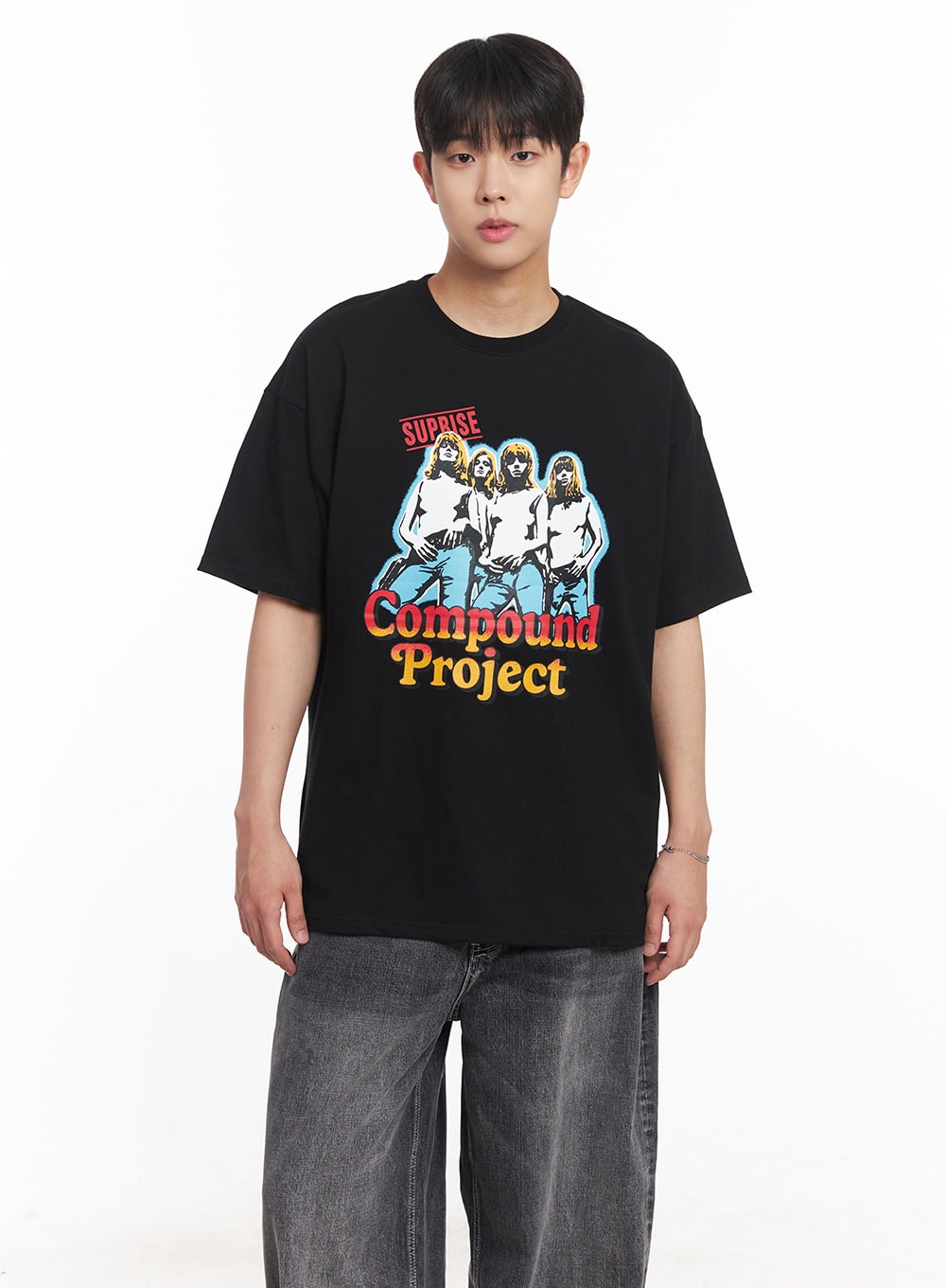Men's Compound Graphic Oversize T-Shirt IA525