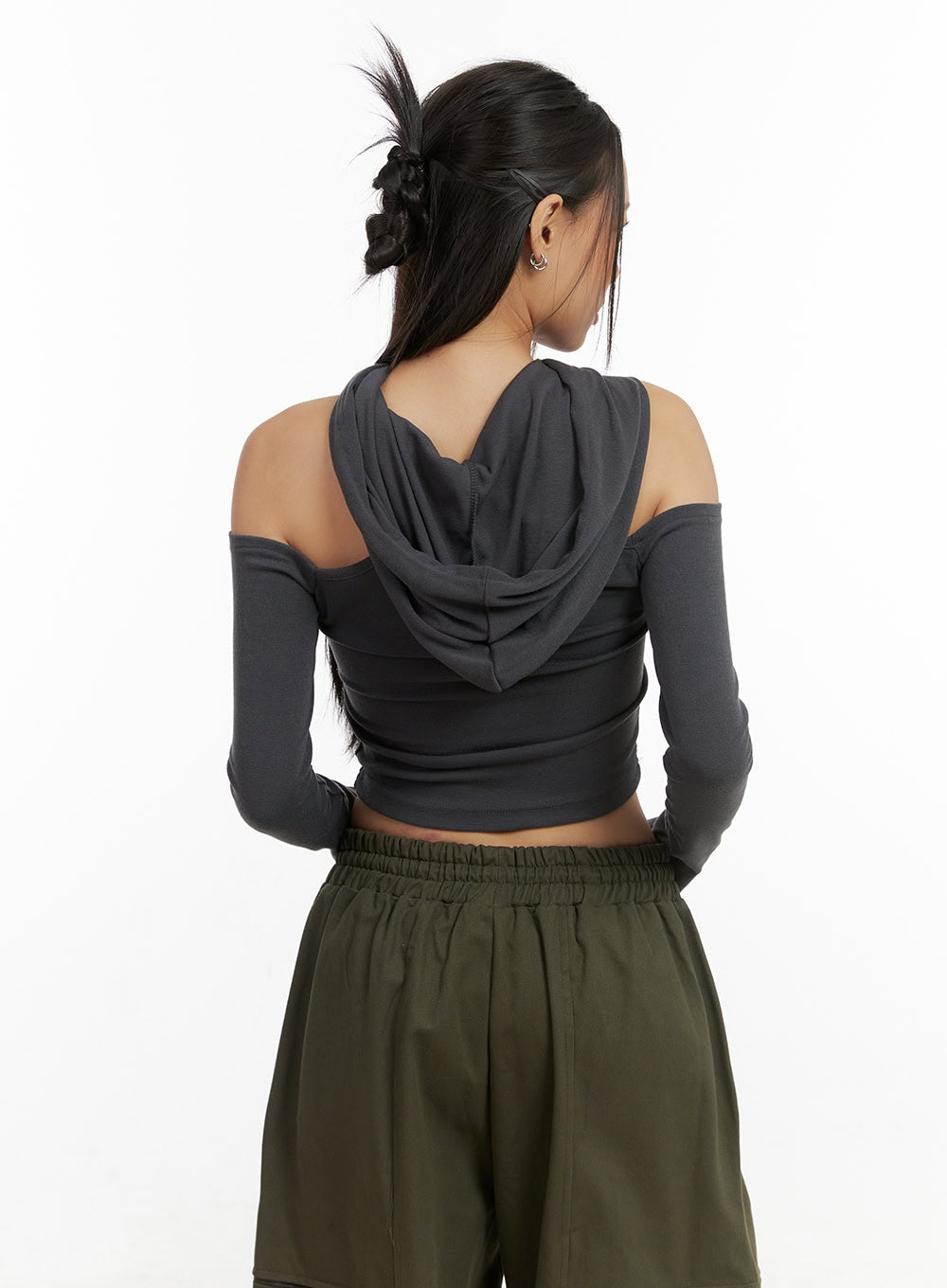 Twist Hooded Long-Sleeve Top CO424