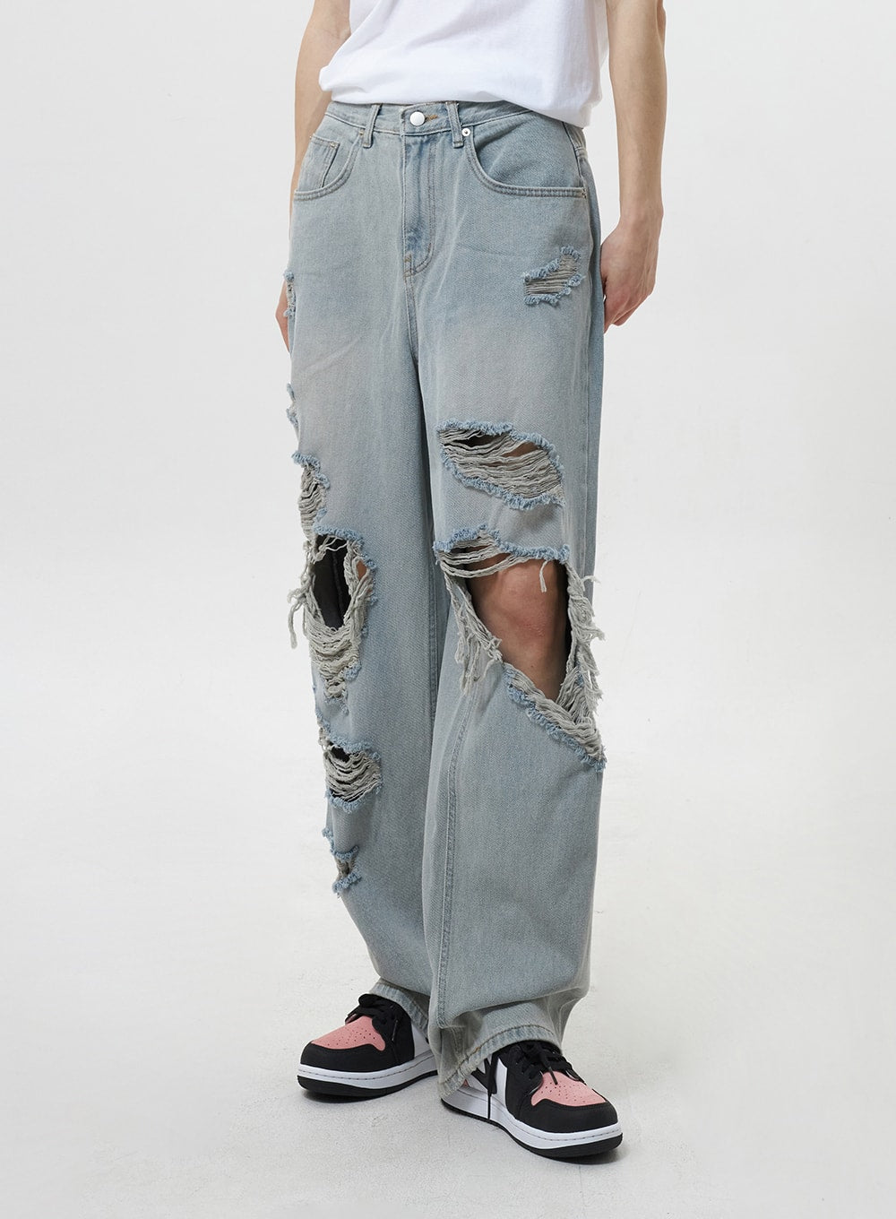 Ripped Baggy Jeans CY319