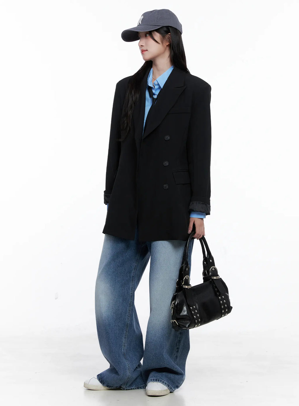 Emer Wide-Leg Washed Jeans CS519