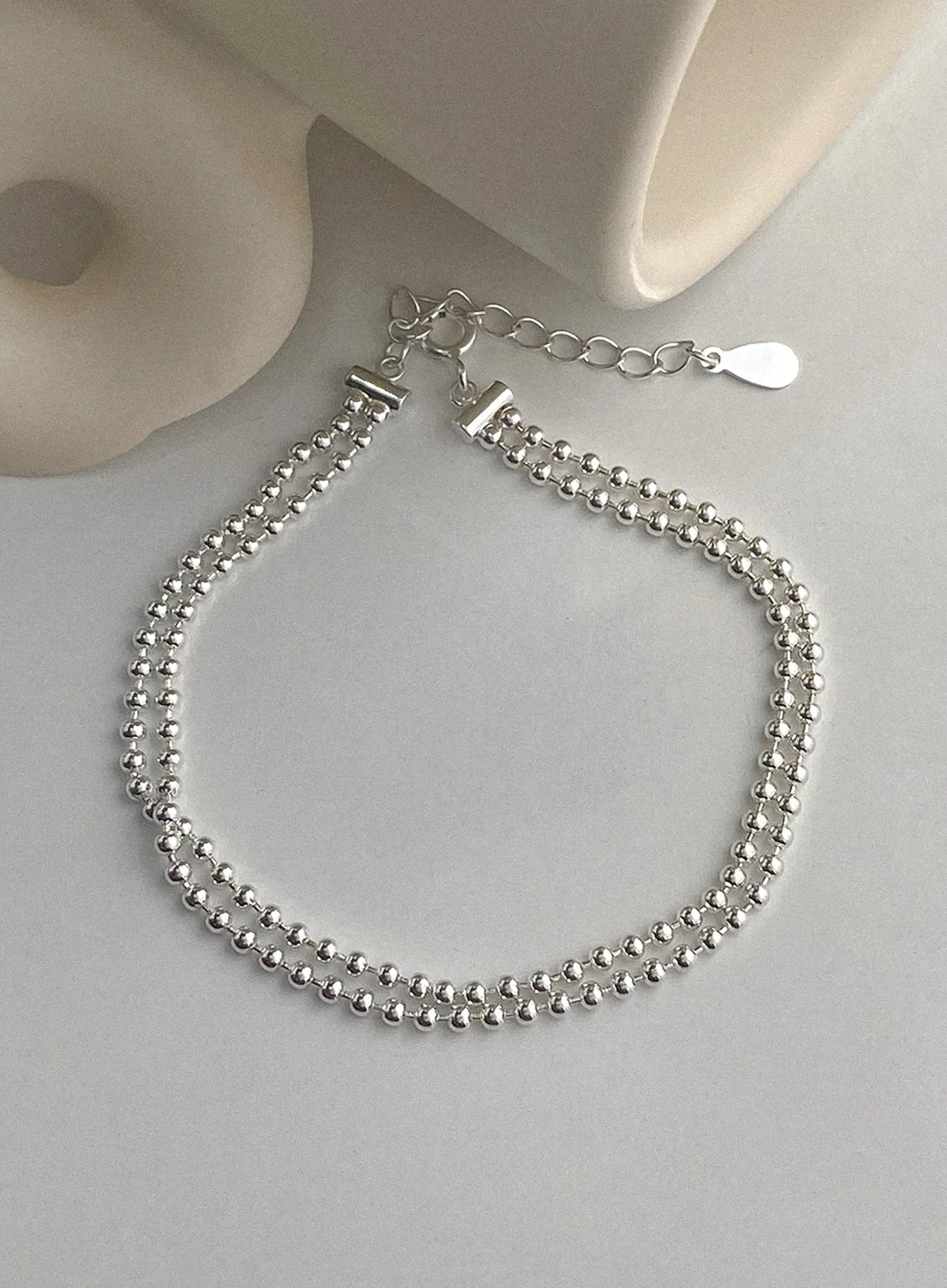 Lispector Double Curve Chain Bracelet IU506