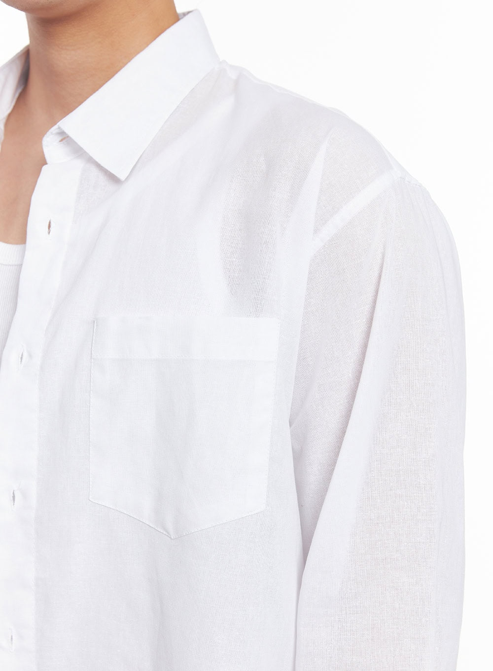 Men's Linen Collared Shirt IY522