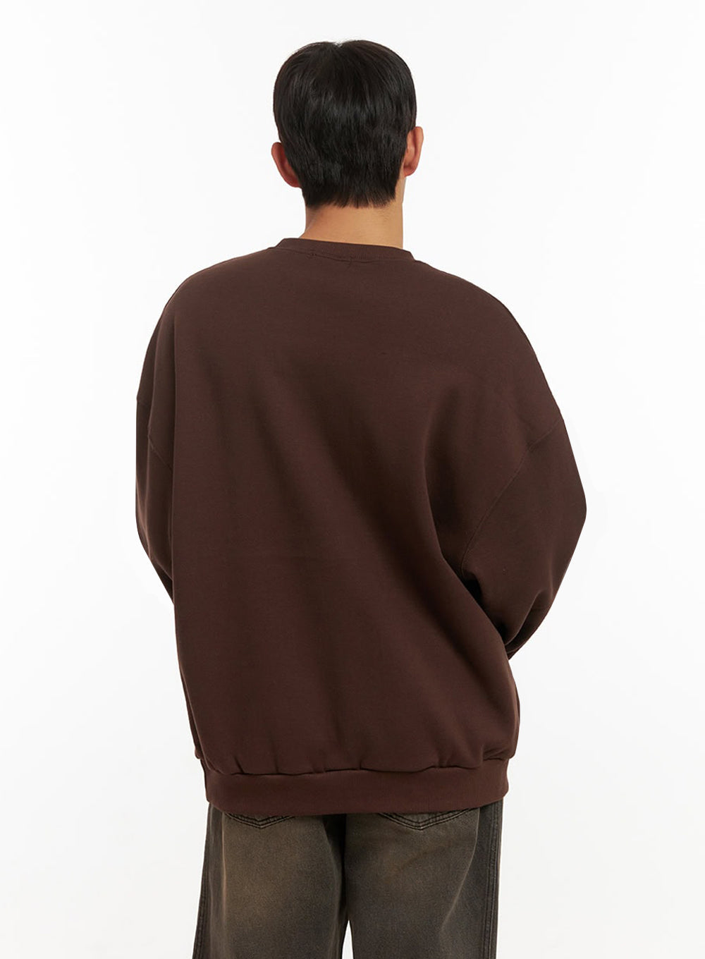 Men's Comfy Loose Fit Cotton Pullover ID413