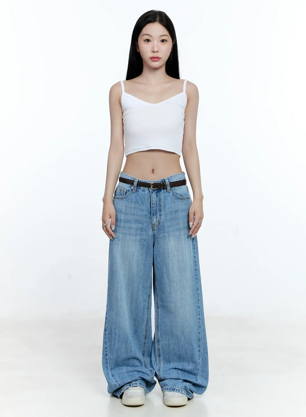 Lina Wide-Leg Denim Jeans CG513