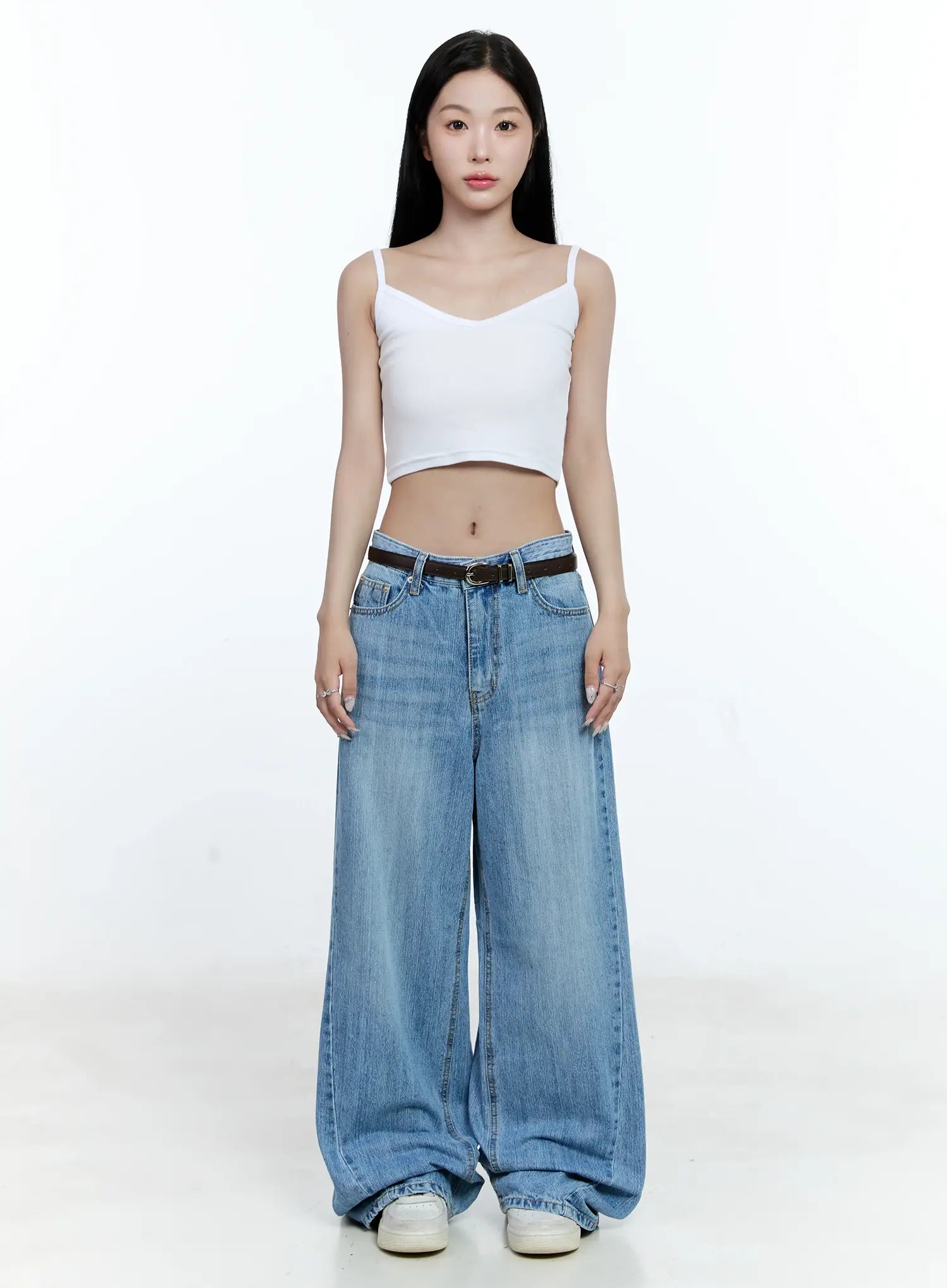 Lina Wide-Leg Denim Jeans CG513