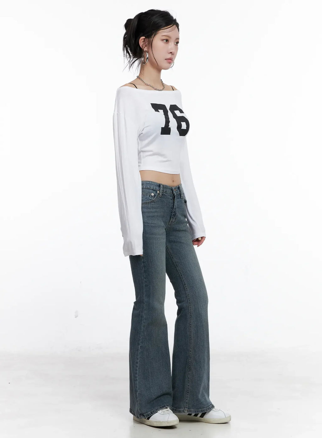 76 Long-Sleeve Crop Top CS510
