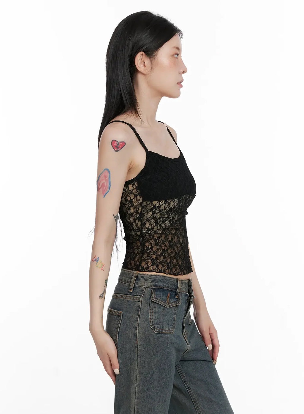 Lace Detail Cami Top IS508