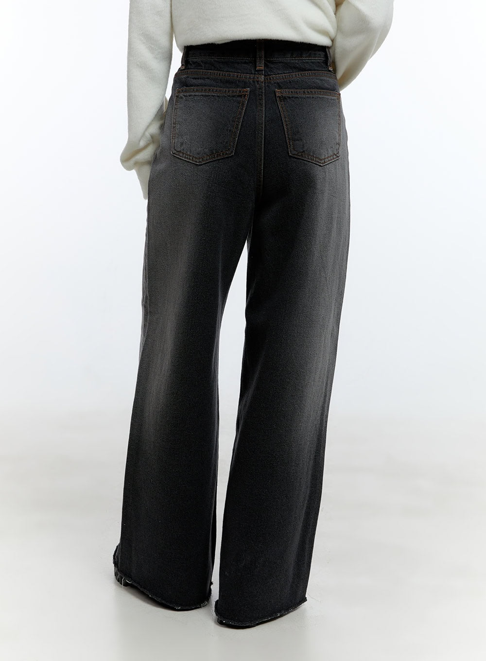 Caity Washed Wide-Leg Jeans CD423