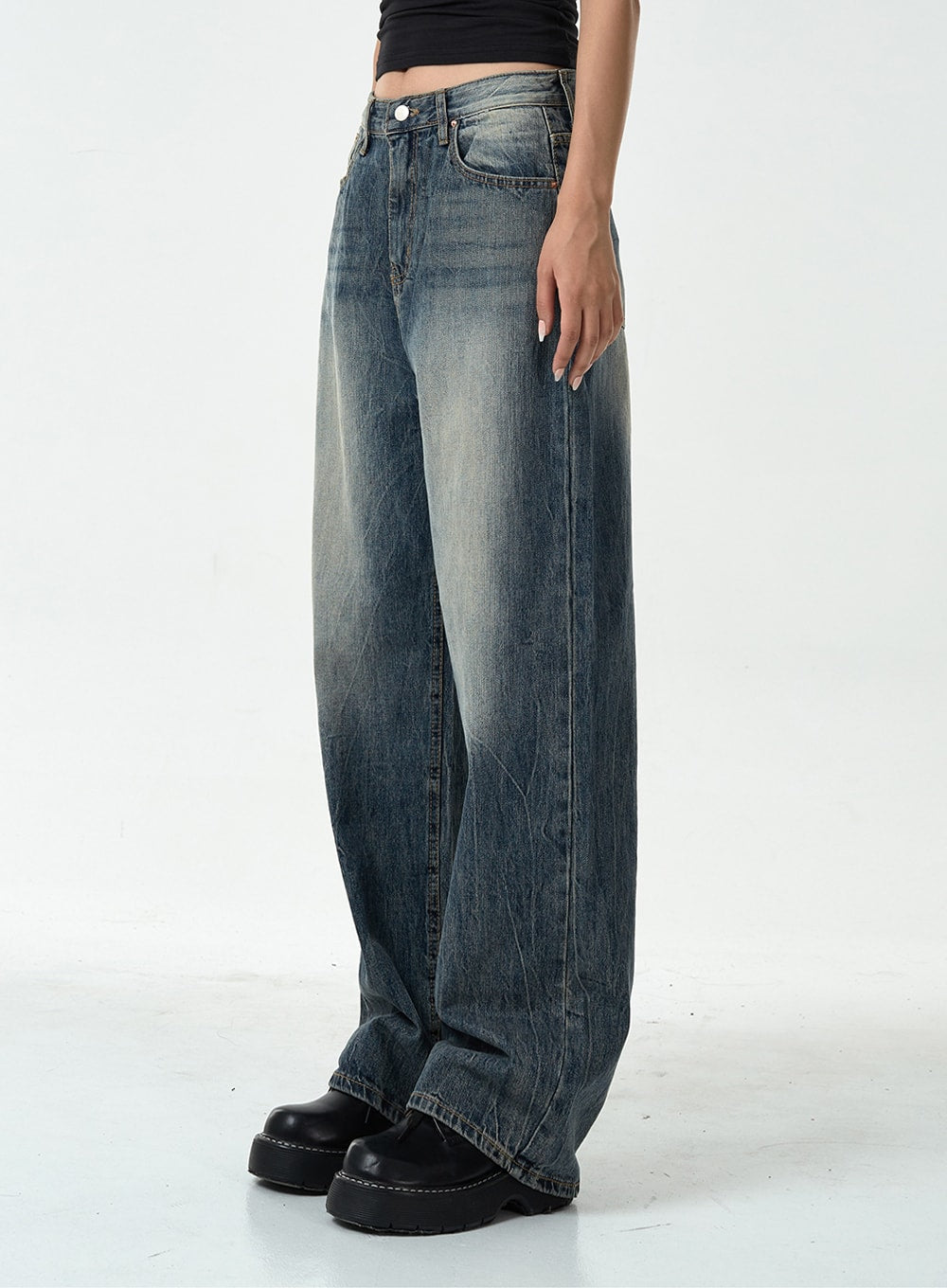 Washed Denim Pants CG10