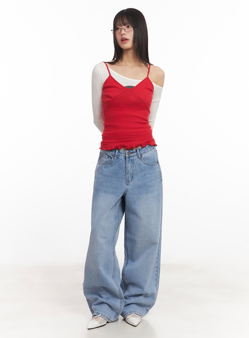 Frill-Trim Cami Top CA523