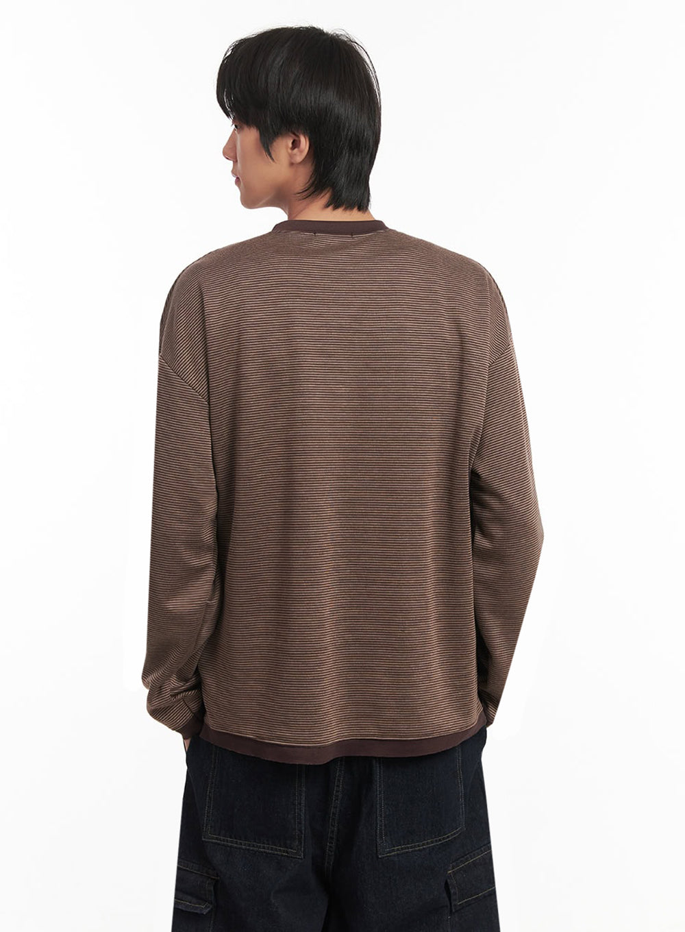 Men's Thin-Stripe Sweatshirt IA511