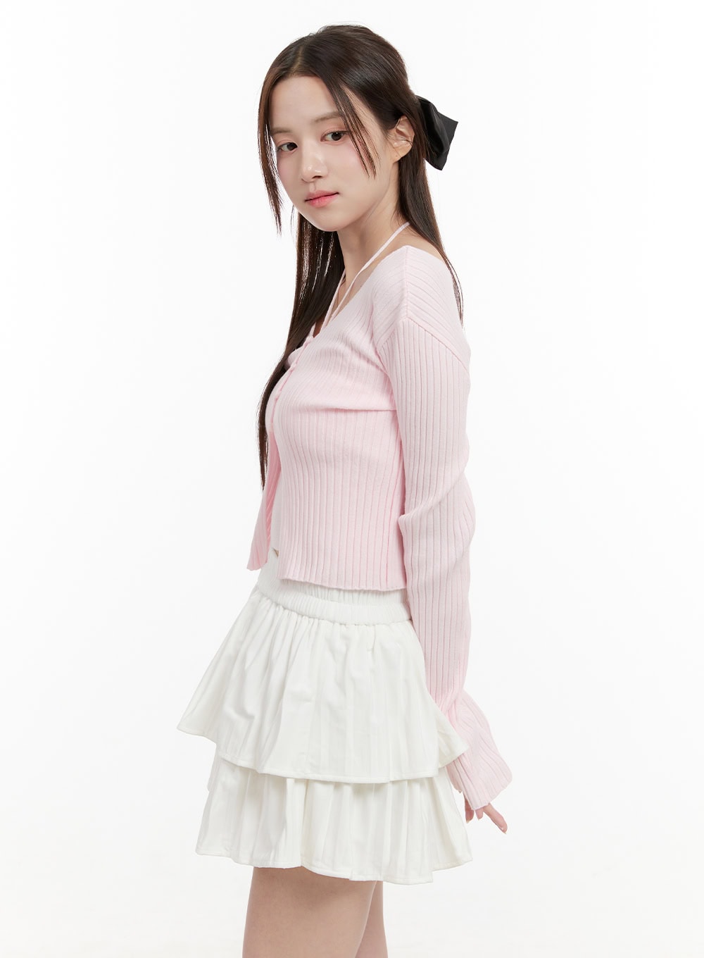 Cable Knit V-Neck Cardigan OG428