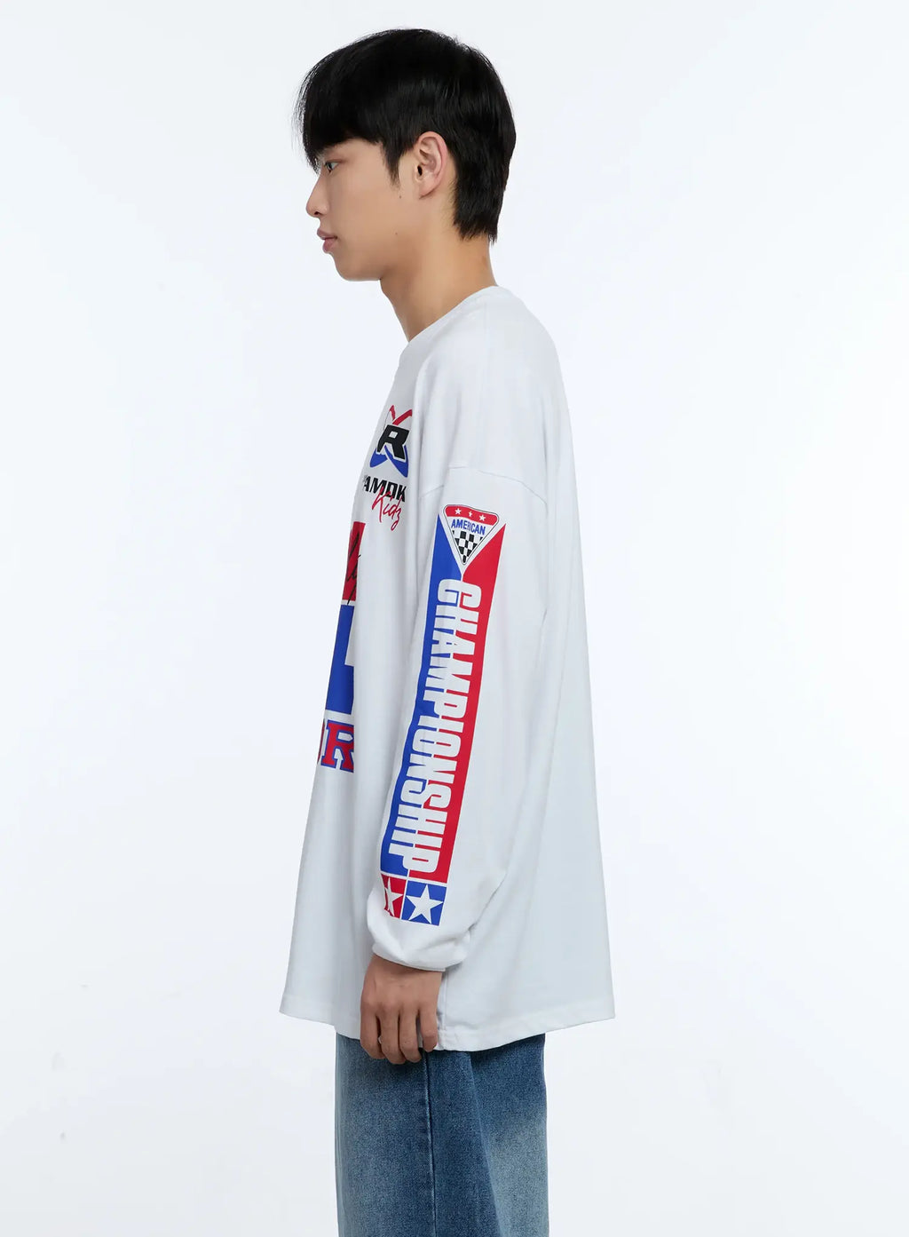 Men's Racing Graphic Long Sleeve T-Shirt IG515