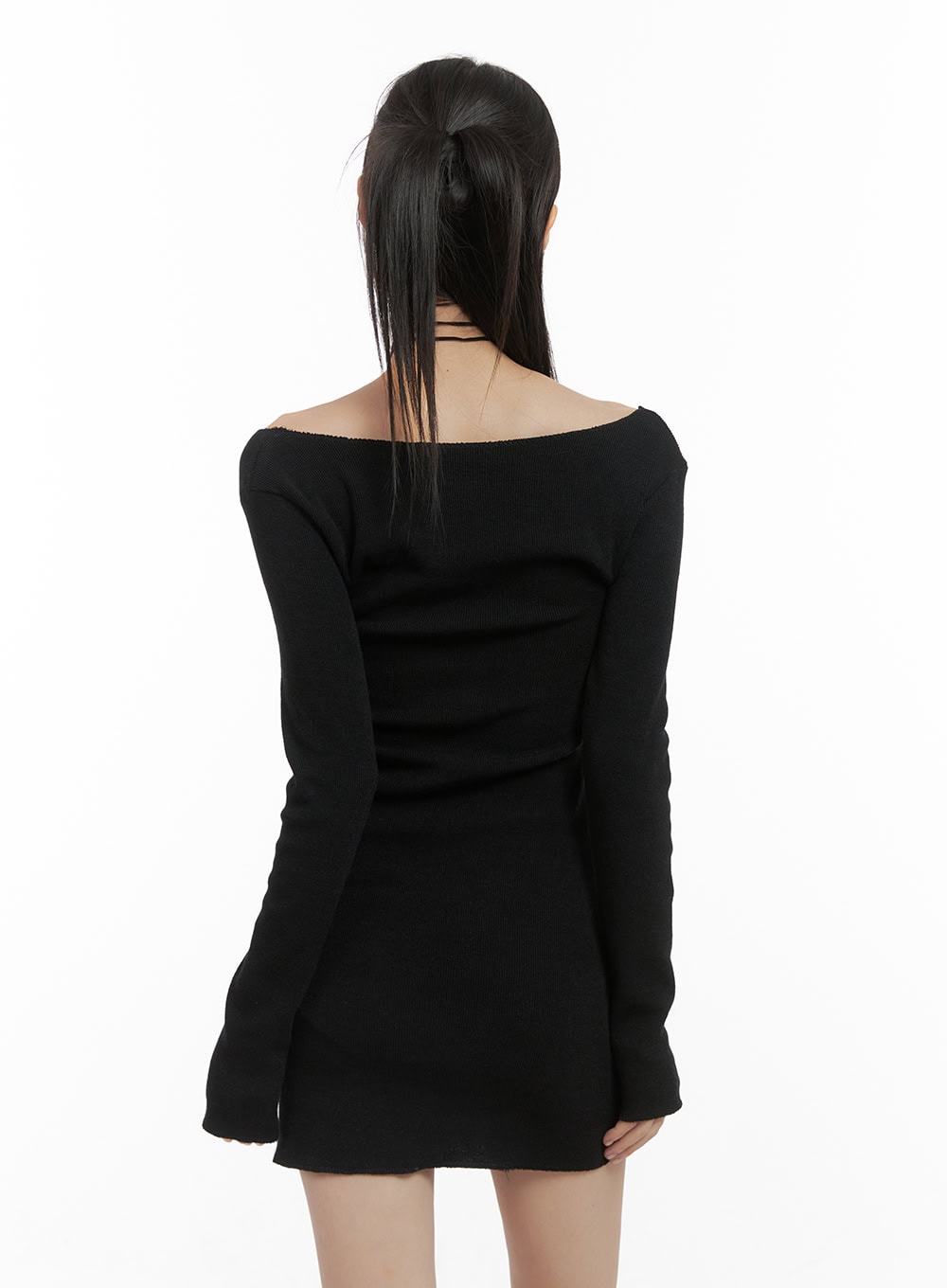 Graceful Off-Shoulder Mini Dress CS412