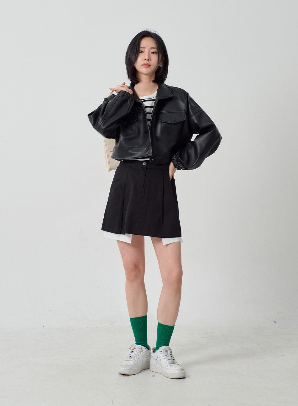 Ribbed Knit Socks OJ331