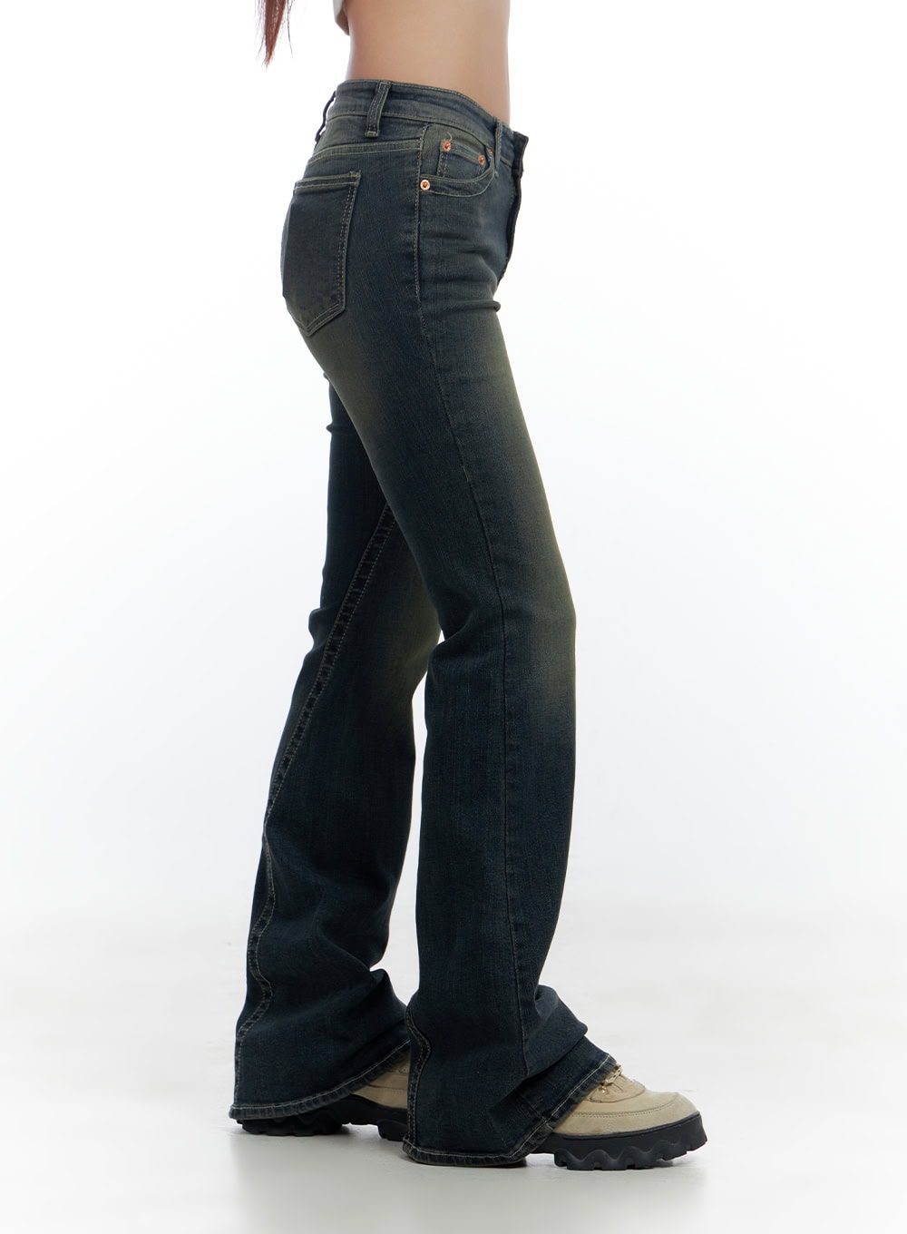 Aspen SlimFit Washed Bootcut Denim Jeans CS424