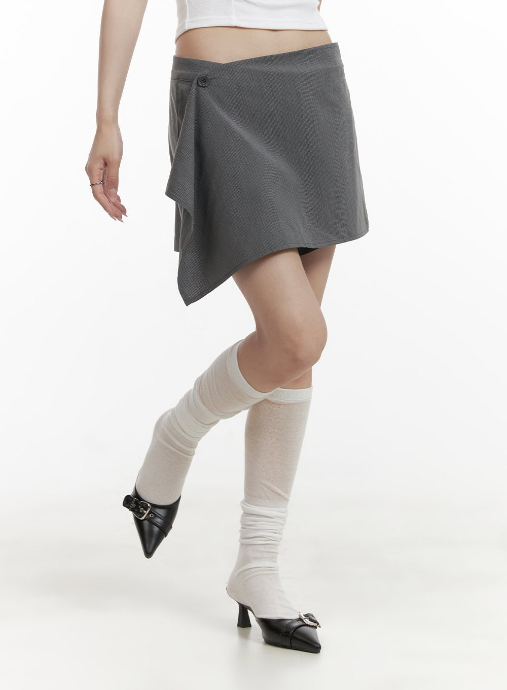 Wrap Buttoned Shorts CY407