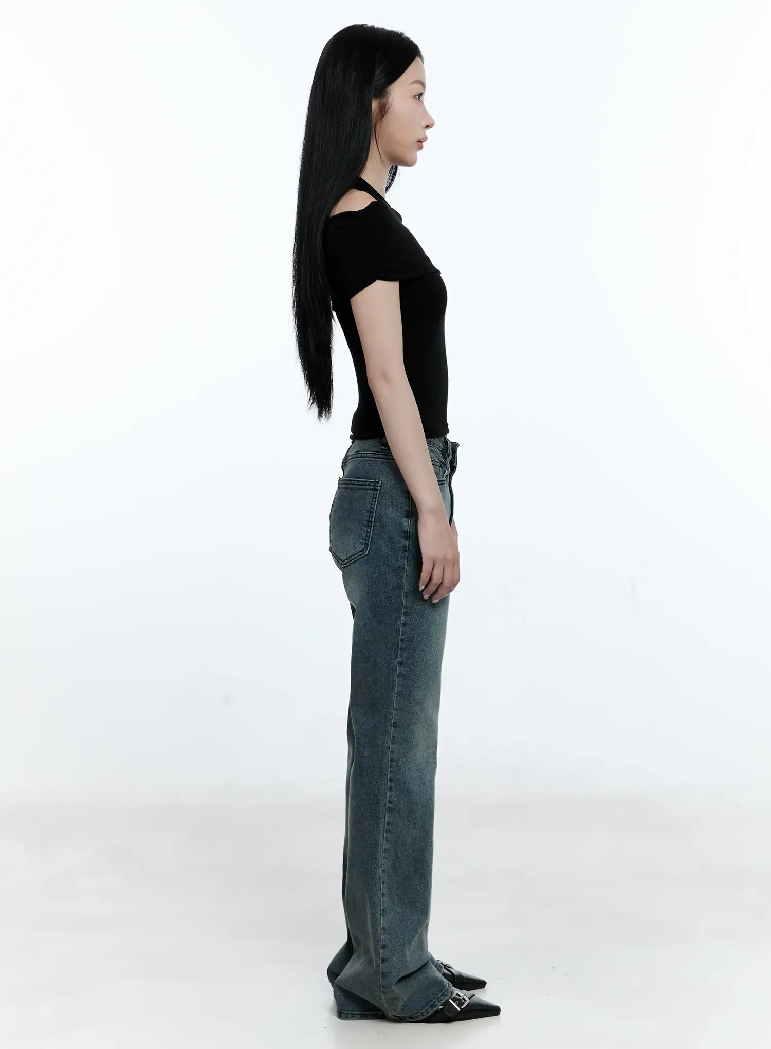 Juliet Washed Flare Denim Jeans CG513