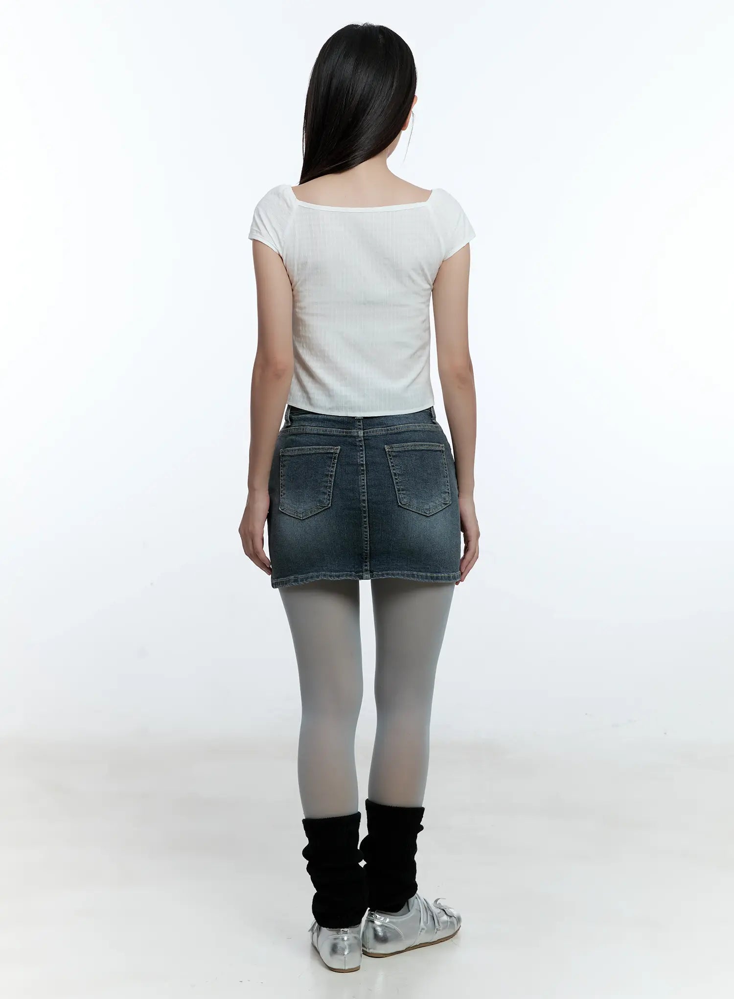 Shirred Slim-Fit Shirt CU527