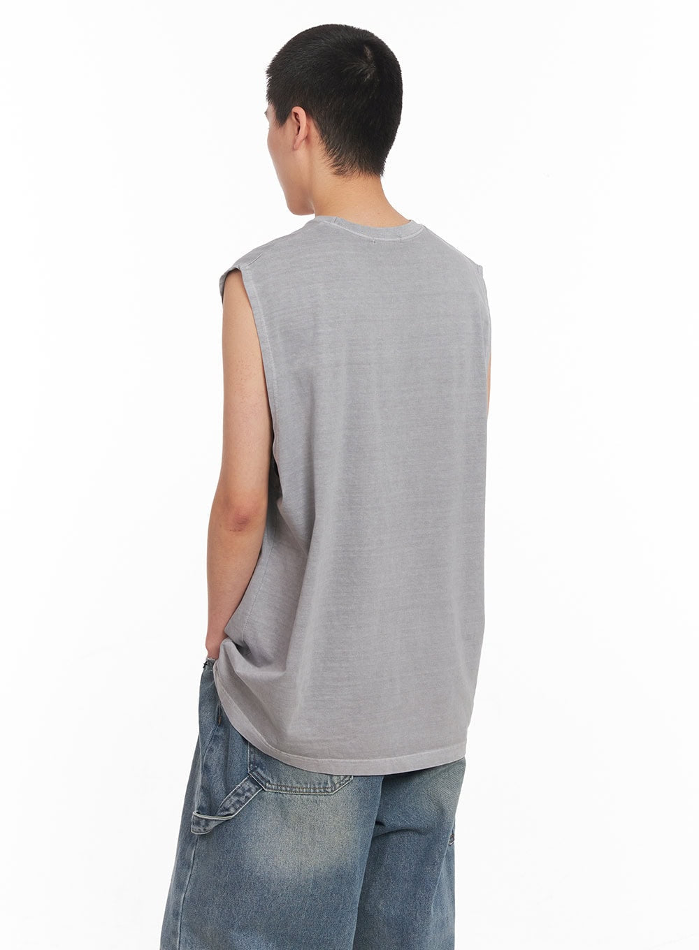 Men's Los Angeles Graphic Loose-Fit Sleeveless Shirt IY506