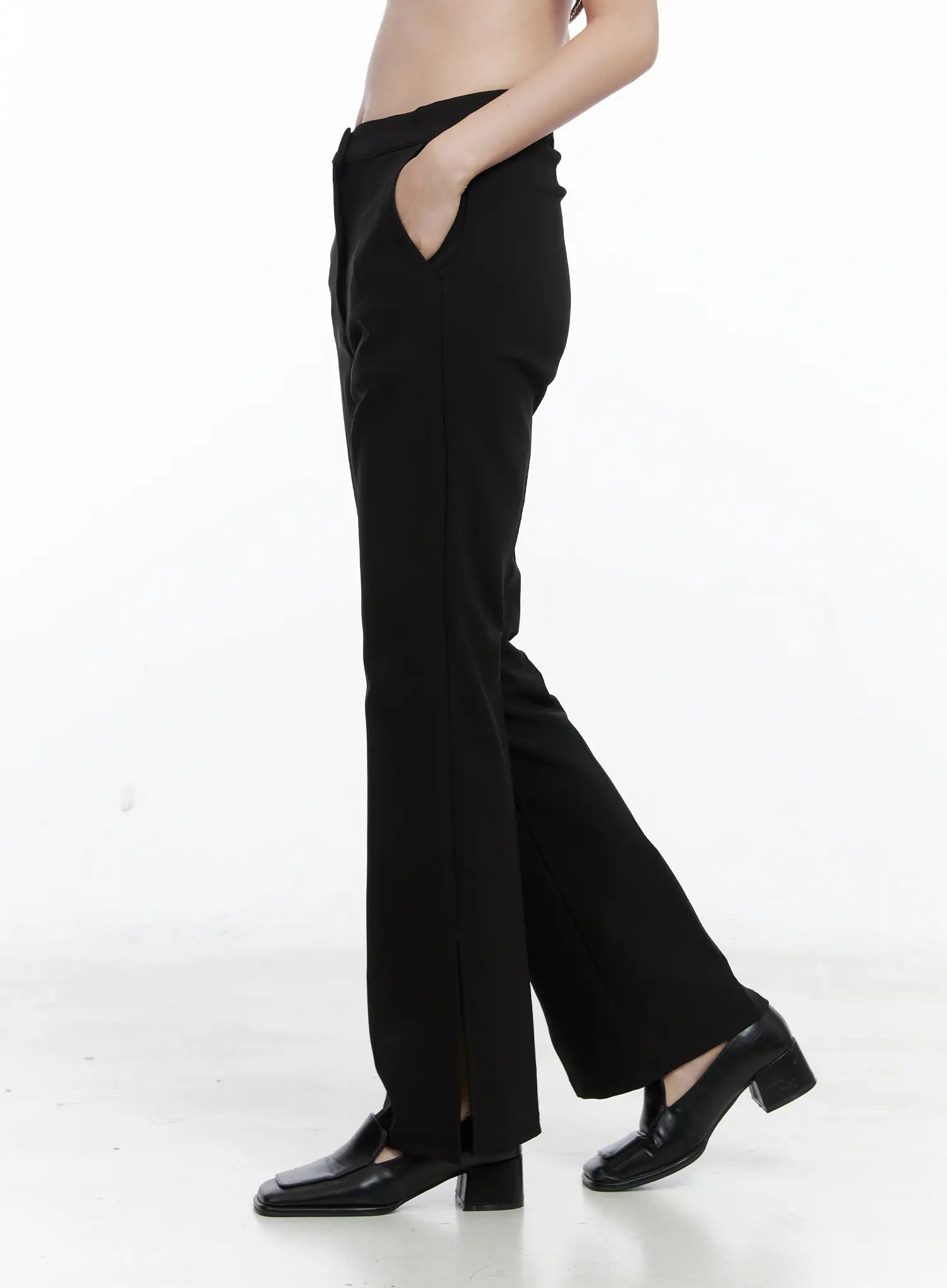 Side Slit Bootcut Trousers CO503
