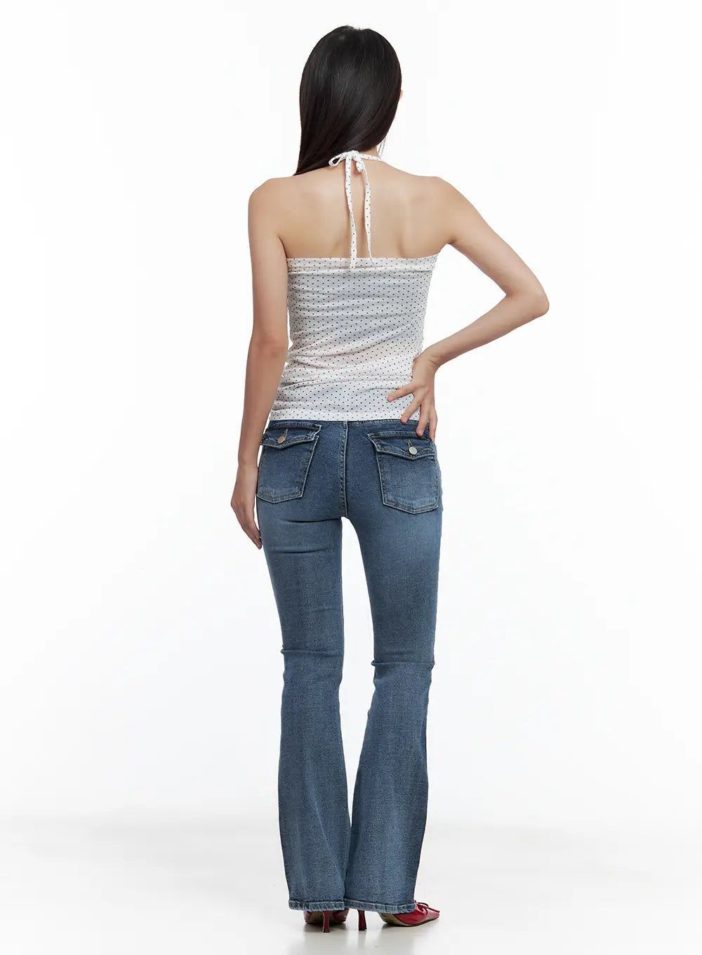 Beni Washed Flared Denim Jeans CL508