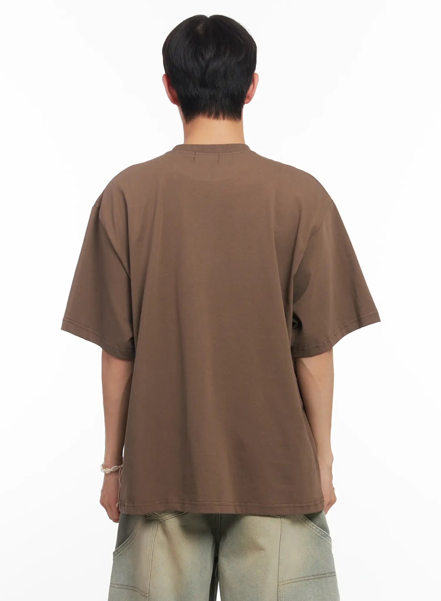Men's Camo Graphic Oversized Tee IU518