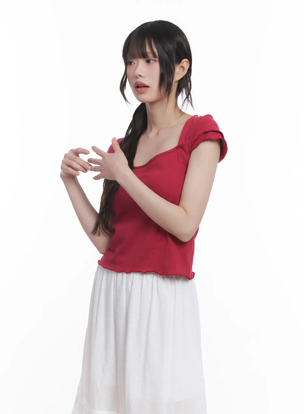 Square Neck Crop Top CU519