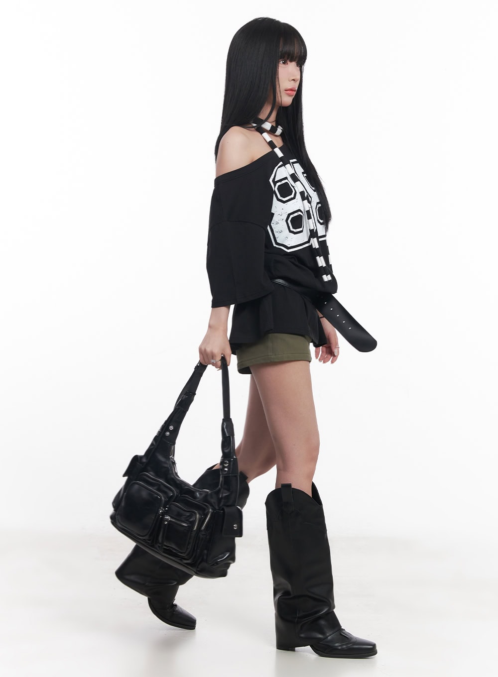 High-Waisted Cotton Shorts CY527