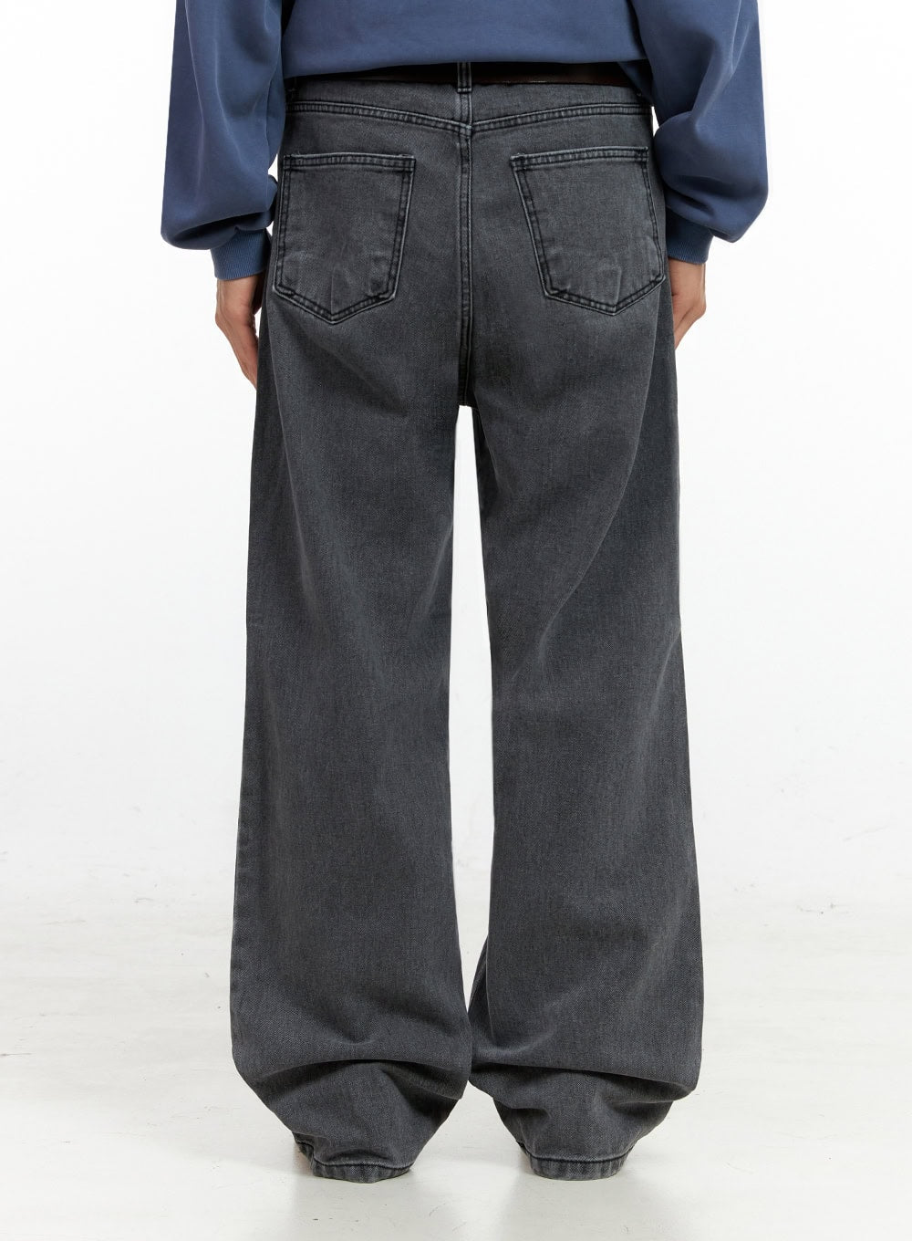 Men's Denim Dream Wide Leg Jeans (Black) IN401