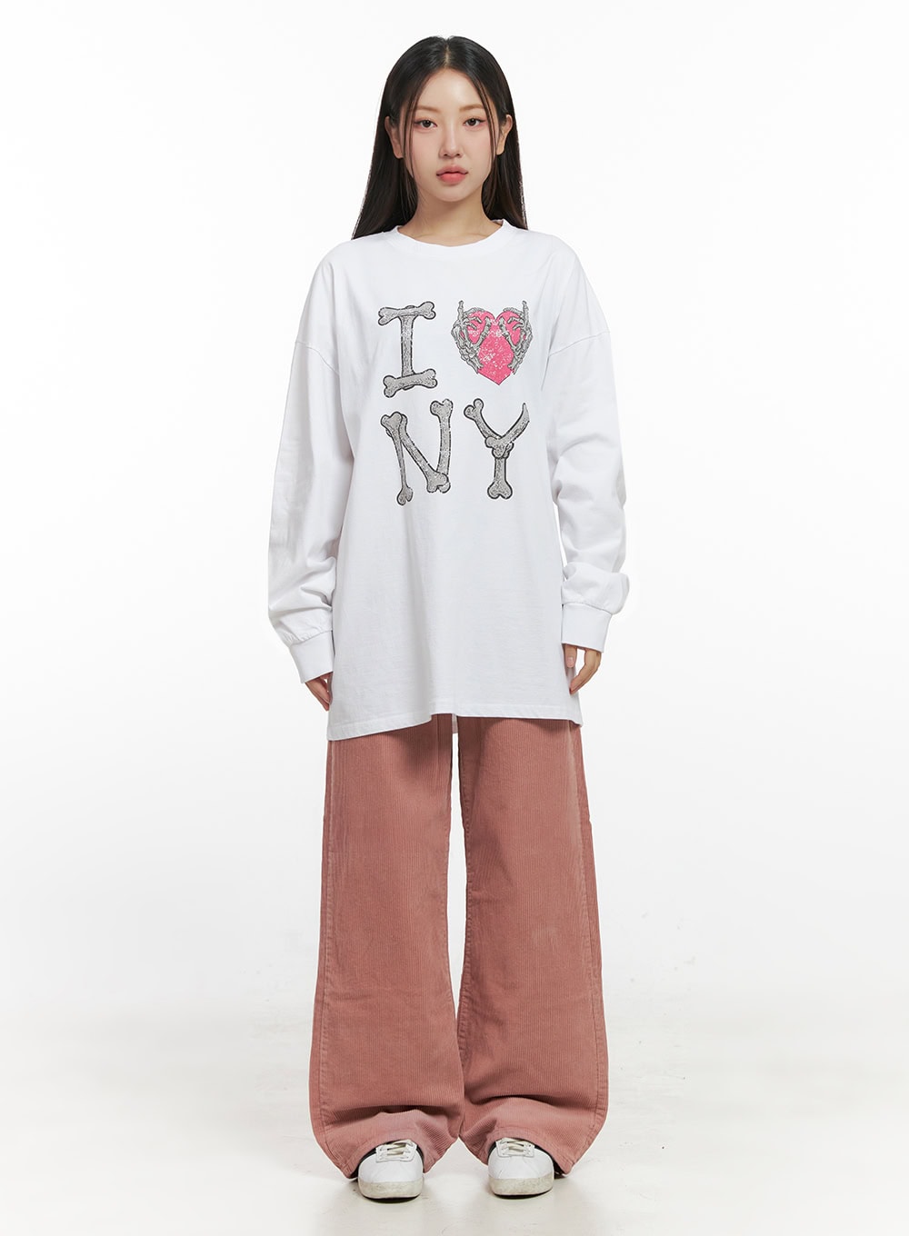 Cotton Graphic Oversize Cardigan IN415