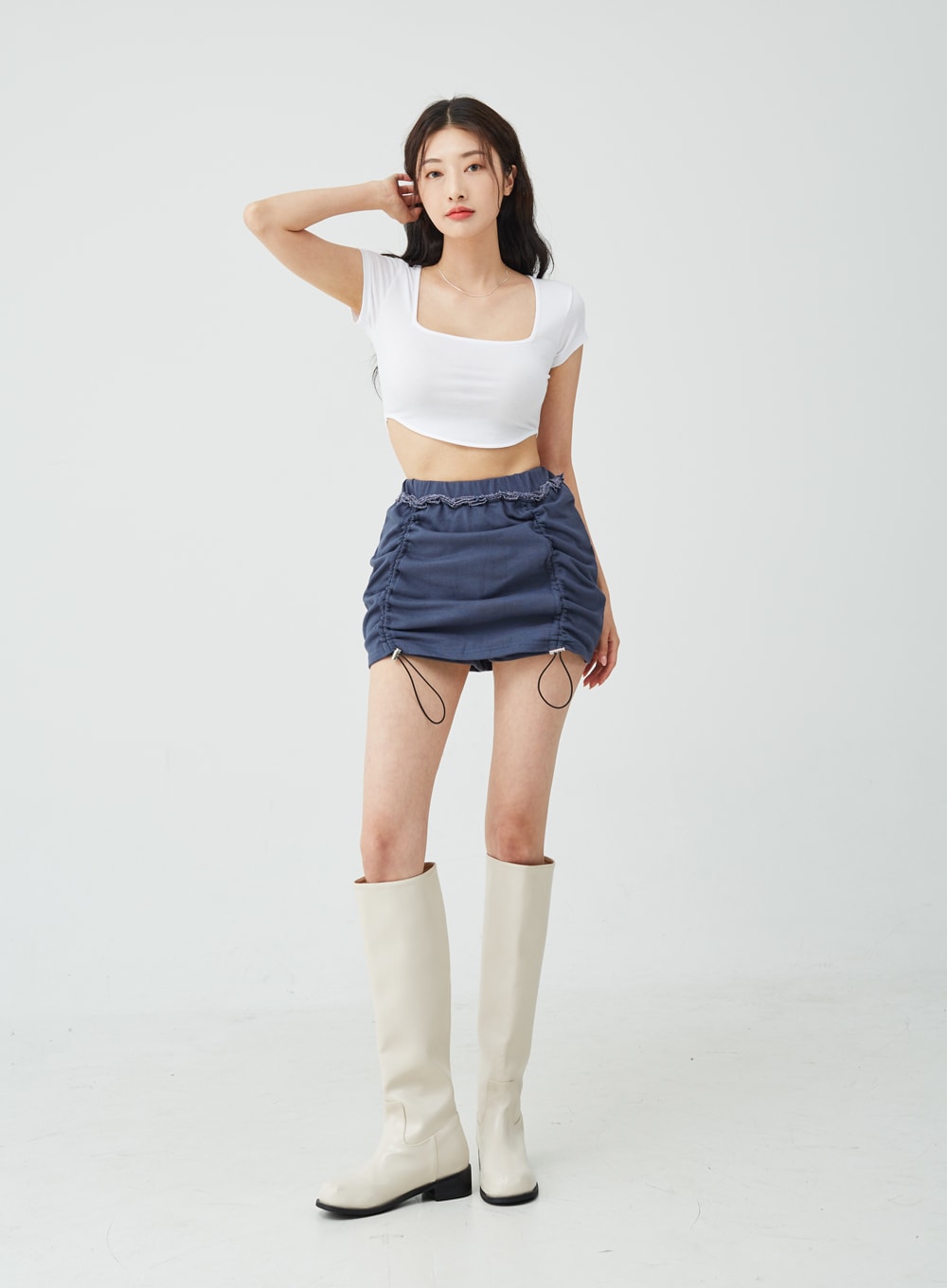 Side String Skirt Pants IU26