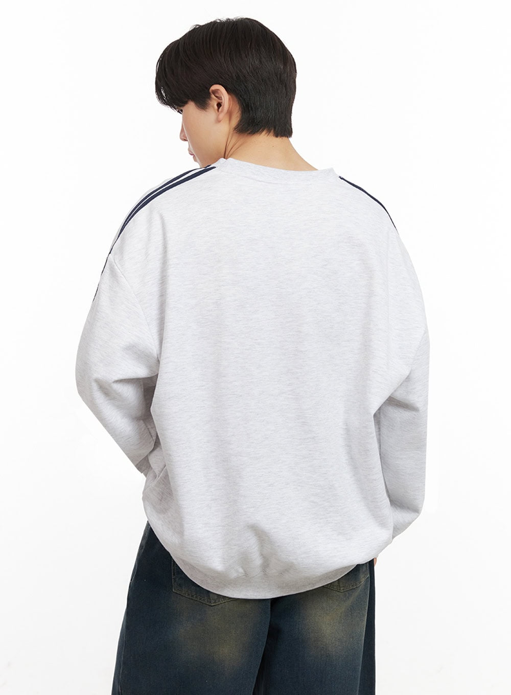 Men's Oversized Star Graphic Sweatshirt IJ517