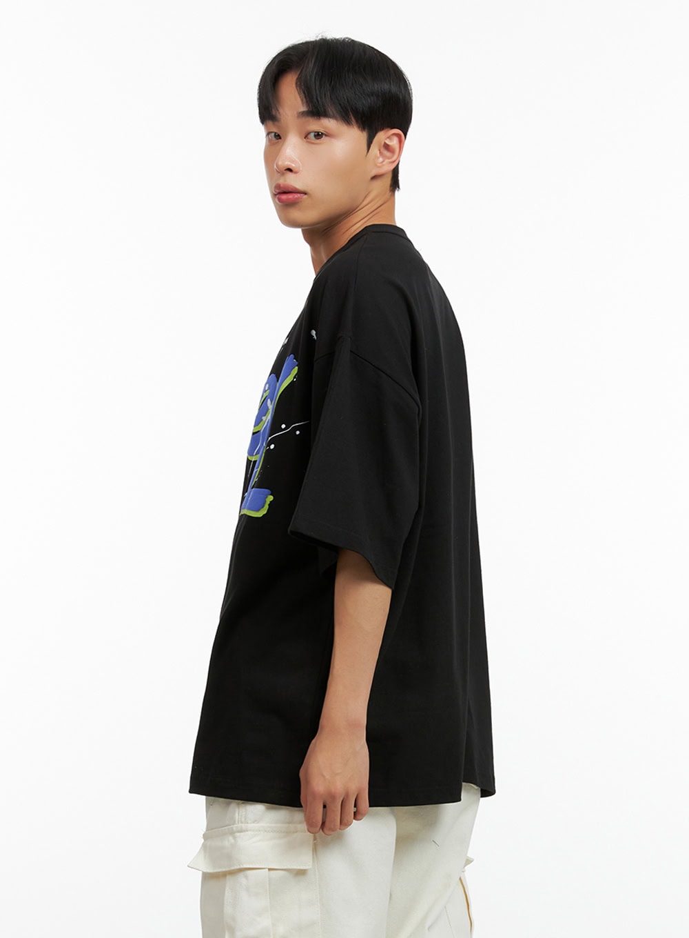 Men's Rebel Oversized Graphic T-Shirt IU412