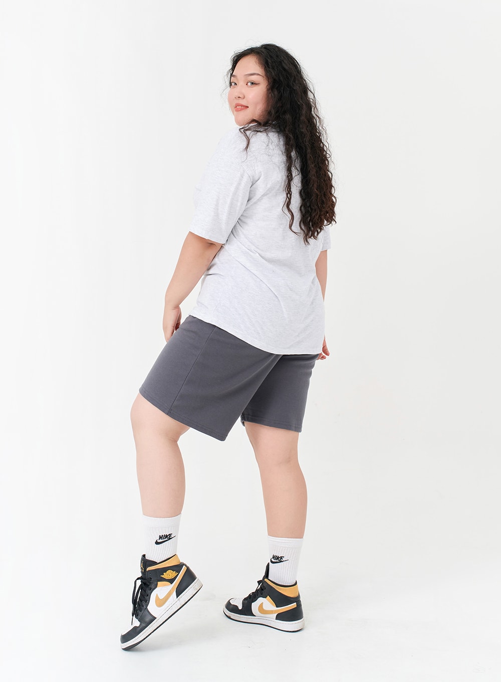 Plus Basic Bending Half Pants IG09