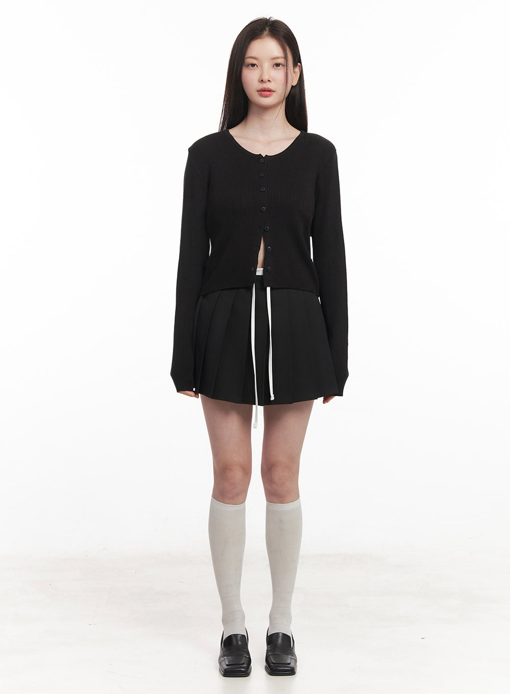 Knit Buttoned Cardigan IY513