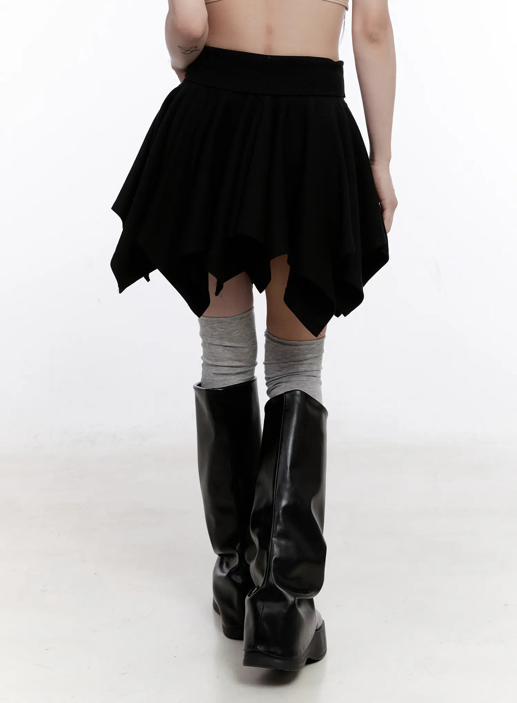 Asymmetrical Layered Mini Shirt CO501