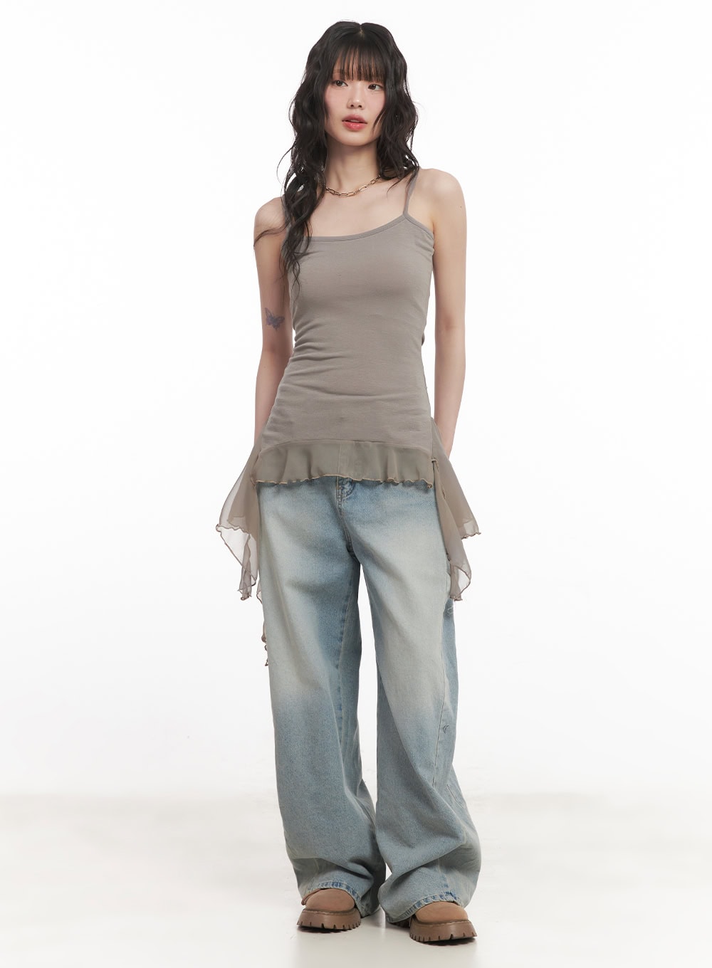 Frilly Flared Cami Top CM520