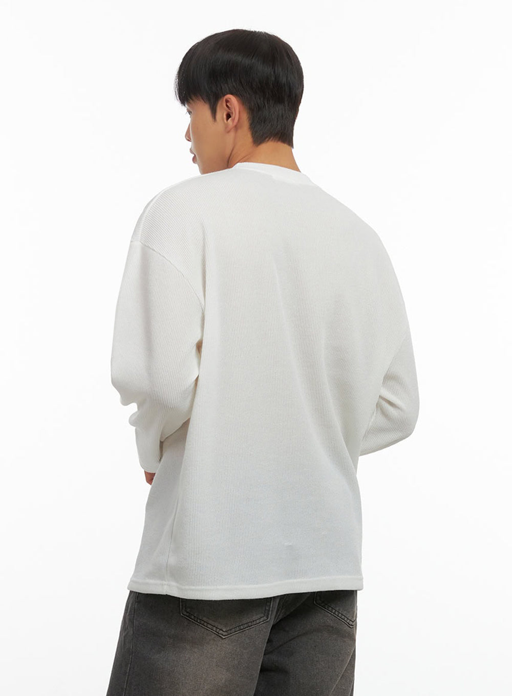 Men's Round Neck Graphic Top IO420