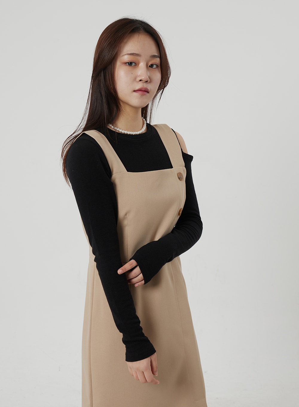 Wrapped Button Maxi Dress OF307