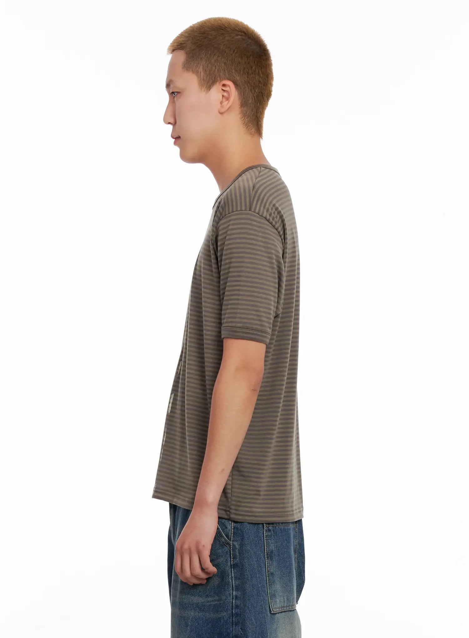 Men's Striped Slim-Fit Tee IL518