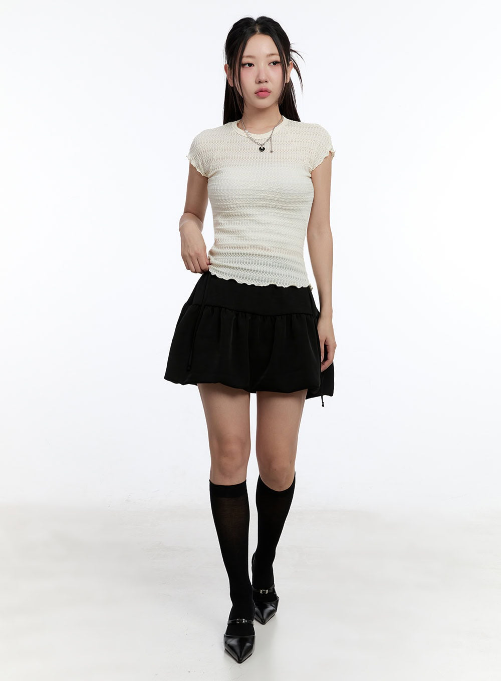 Ribbon Mini Skirt IU504