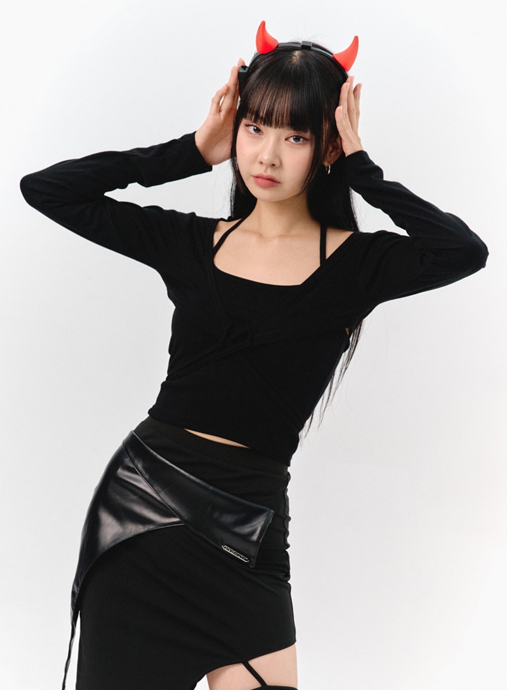 Halter Neck Top and Bolero Set IS322