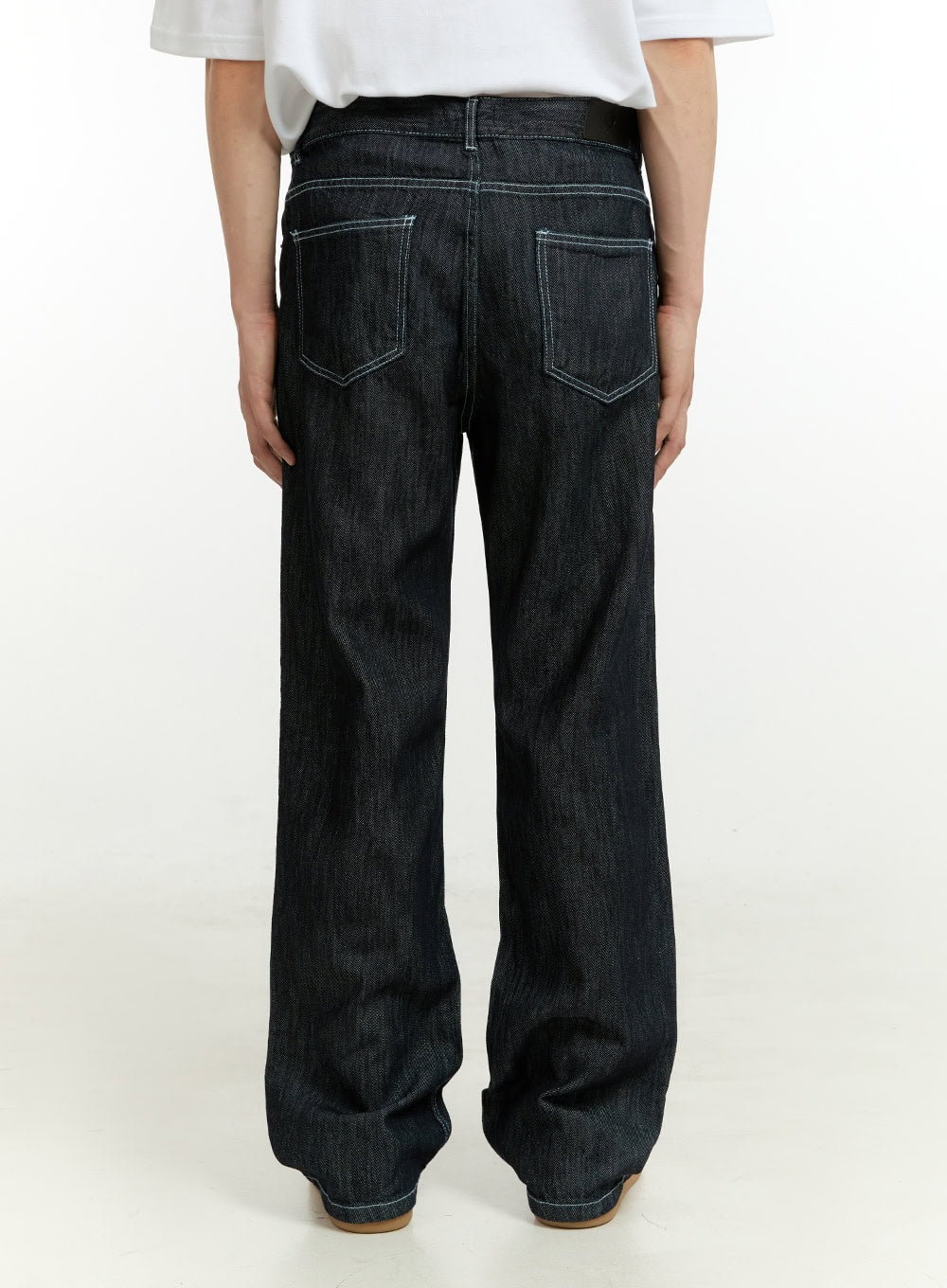 Men's Solid Wide Jeans IL418