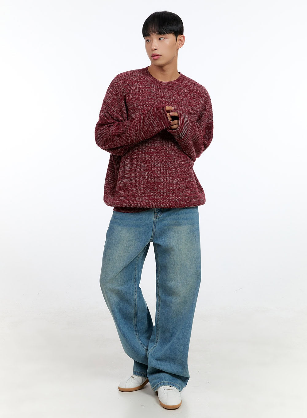 Men's Cozy Round Neck Sweater IG416