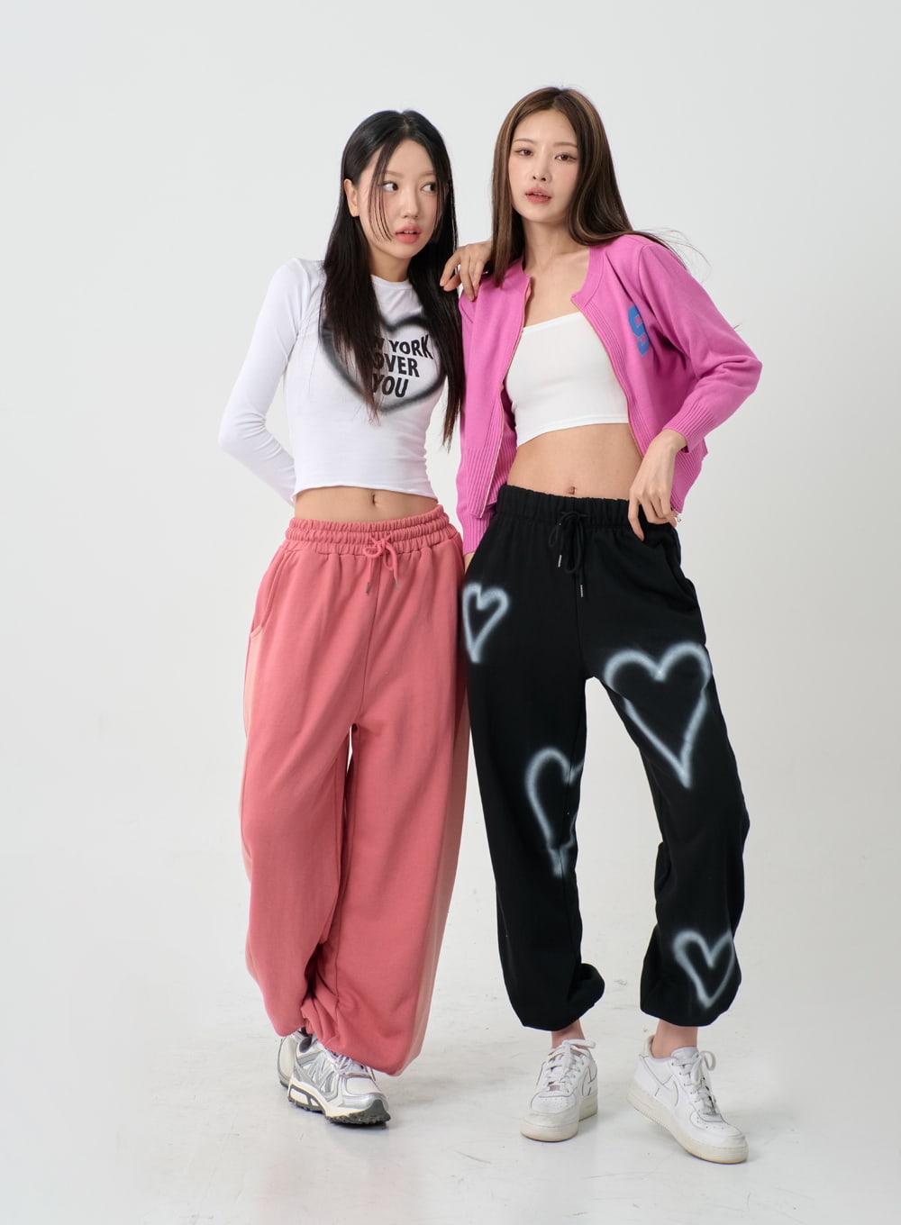 S Lettering Knit Long Sleeve Zip Up IS06