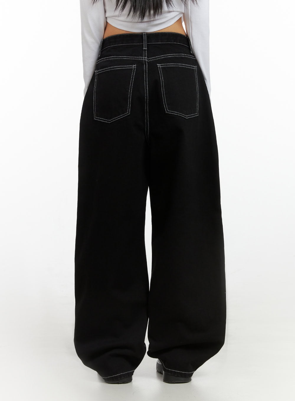 Isis Stitched Wide Jeans IS427