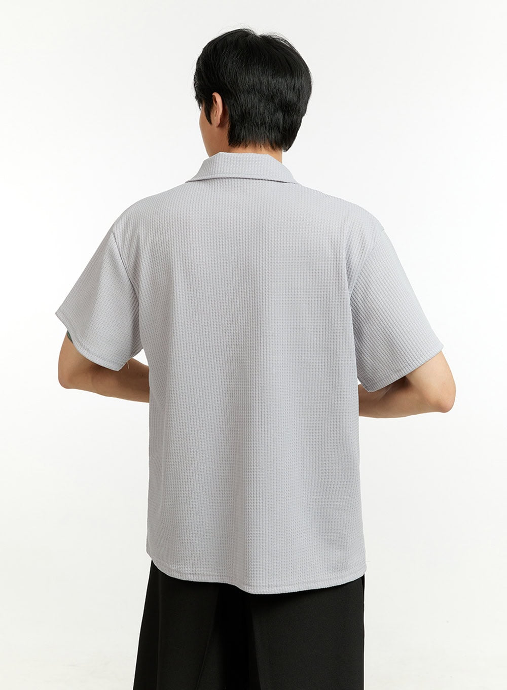 Men's Textured Polo T-Shirt IL412